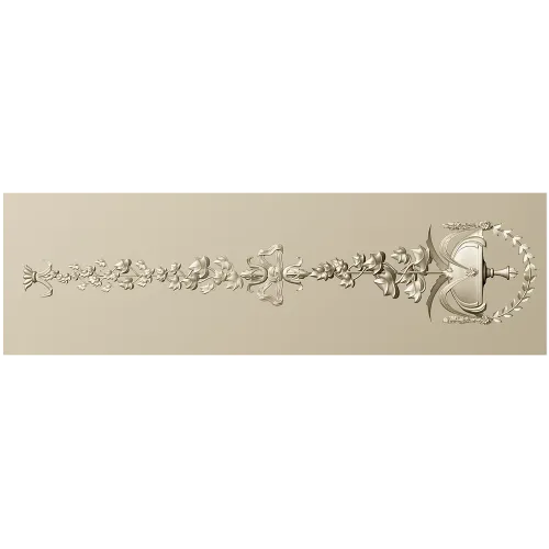Mariner's Garland - decorative STL 3D model for CNC carving