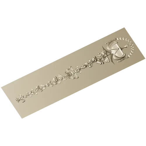 Mariner's Garland - decorative STL 3D model for CNC carving