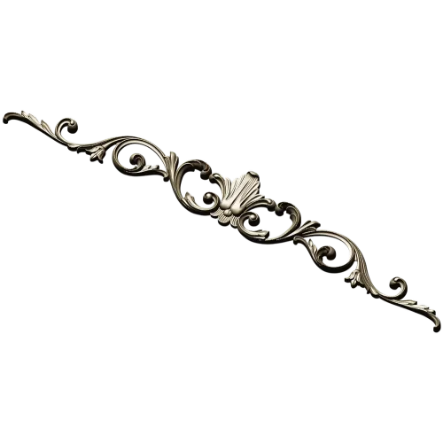 Барочный горизонтальный орнамент в формате STL для ЧПУ