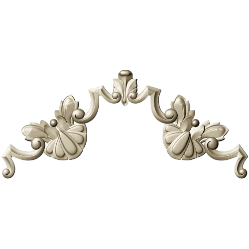 Baroque Shell Crest - 3D STL model for CNC carving