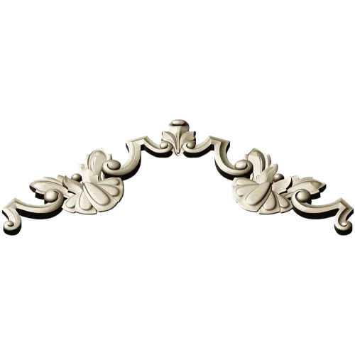 Baroque Shell Crest - 3D STL model for CNC carving