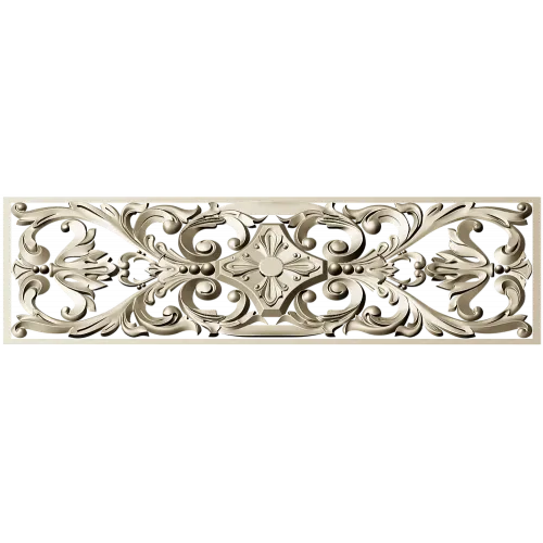Baroque Acanthus Rectangular Panel - STL for CNC