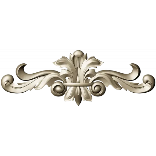 Ornamental Acanthus Applique STL for CNC