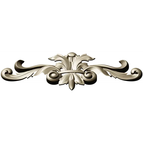 Ornamental Acanthus Applique STL for CNC