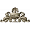Classical Acanthus Urn Cartouche - STL 3D Model for CNC