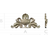 Classical Acanthus Urn Cartouche - STL 3D Model for CNC