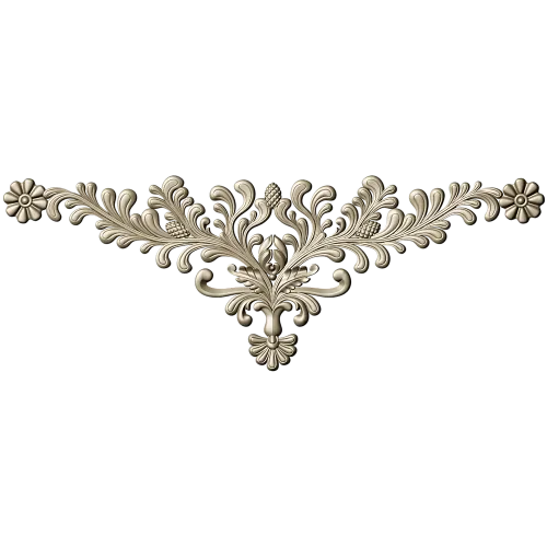Regal Acanthus Corner - 3D STL model for CNC carving