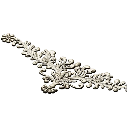 Regal Acanthus Corner - 3D STL model for CNC carving