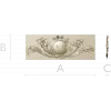 Regal Medallion Floral Cartouche - STL 3D model for CNC milling