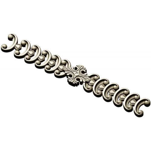 Baroque C-Scroll Border - STL 3D model for CNC