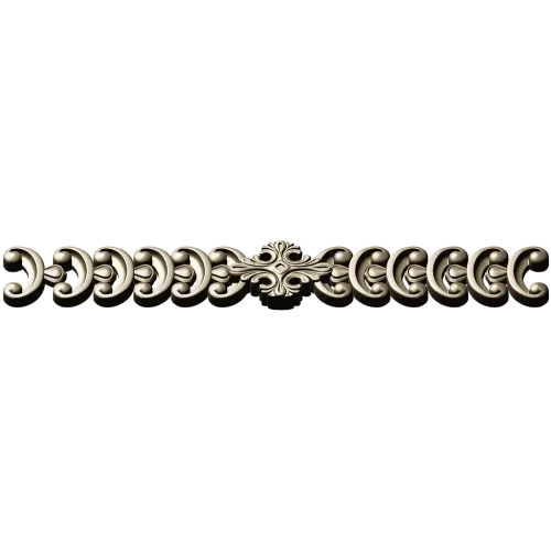 Baroque C-Scroll Border - STL 3D model for CNC
