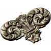 Ornate Acanthus Scroll STL for CNC Milling - High-Relief Decorative Applique
