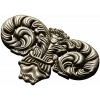 Ornate Acanthus Scroll STL for CNC Milling - High-Relief Decorative Applique