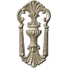 Regal shell cartouche - detailed STL 3D model for CNC