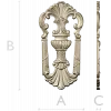 Regal shell cartouche - detailed STL 3D model for CNC