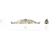 Winged Acanthus Cartouche - STL 3D model for CNC