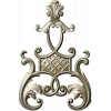 Ornate Vertical Cartouche STL for CNC