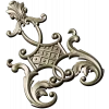 Ornate Vertical Cartouche STL for CNC
