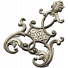 Ornate Vertical Cartouche STL for CNC