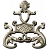 Ornate Vertical Cartouche STL for CNC