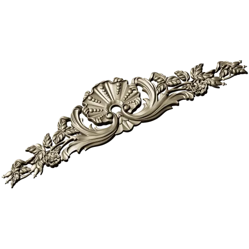 Резной картуш с раковиной - 3D модель STL для ЧПУ