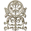 Ornamental cartouche 3D model STL for CNC milling