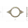Ornate Round Cartouche - STL 3D model for CNC