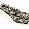 Renaissance Vine Cartouche - decorative STL 3D model for CNC