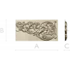 Renaissance Vine Cartouche - decorative STL 3D model for CNC
