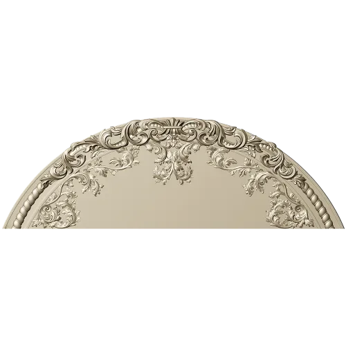 Baroque Semicircular Pediment STL