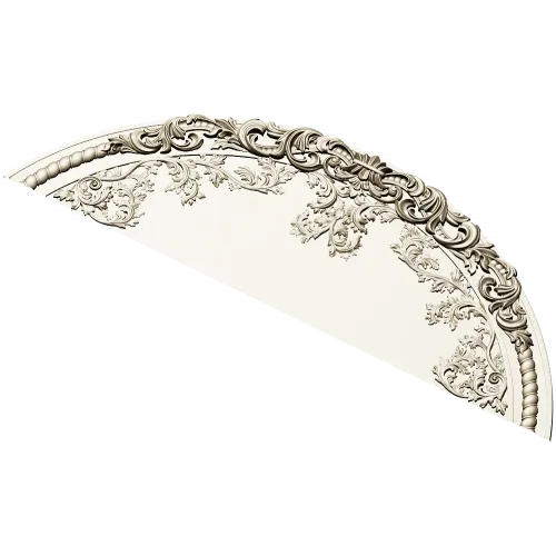 Baroque Semicircular Pediment STL