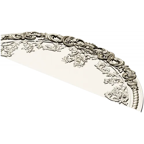Baroque Semicircular Pediment STL