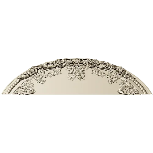 Baroque Semicircular Pediment STL