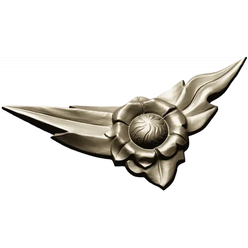 Floral Flame Corner STL model for CNC carving