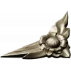 Floral Flame Corner STL model for CNC carving