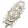 Classical Laurel Horn Cartouche - STL 3D Model for CNC