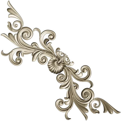 Acanthus Corner STL 3D Model for CNC Router