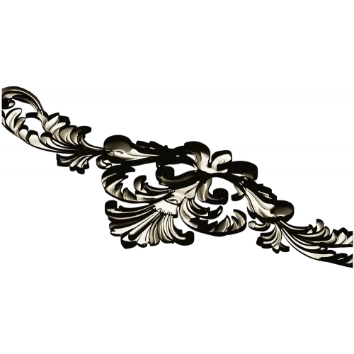 Rococo acanthus cartouche - STL 3D model for CNC