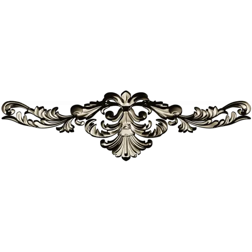 Rococo acanthus cartouche - STL 3D model for CNC