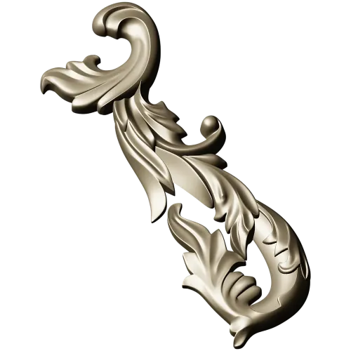 Волютный акант - stl модель для ЧПУ