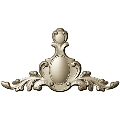 Baroque Cartouche STL for CNC Milling