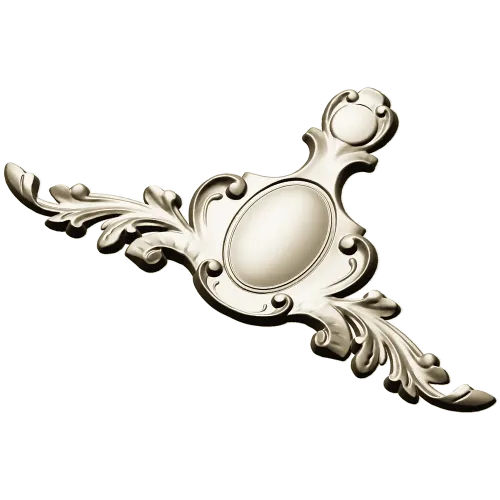 Baroque Cartouche STL for CNC Milling