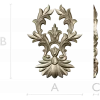 Regal Acanthus Cartouche STL 3D Model