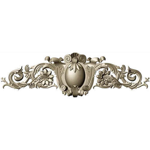 Aurelia Cartouche - decorative STL 3D model for CNC milling