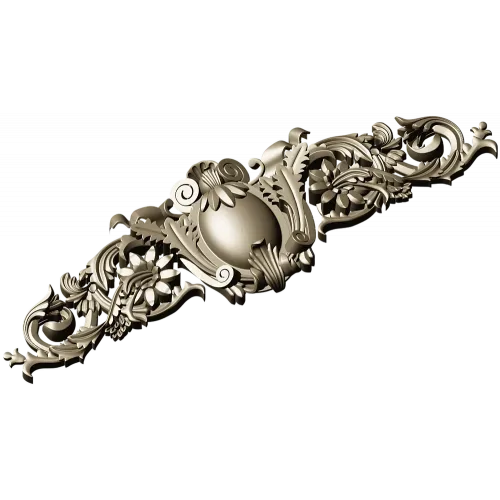 Aurelia Cartouche - decorative STL 3D model for CNC milling