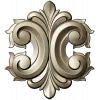 Acanthus Rocaille STL 3D Model for CNC Milling