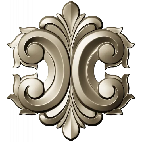 Acanthus Rocaille STL 3D Model for CNC Milling