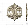 Acanthus Rocaille STL 3D Model for CNC Milling