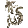 Rococo Corner Scroll - STL 3D model for CNC milling