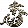 Rococo Corner Scroll - STL 3D model for CNC milling